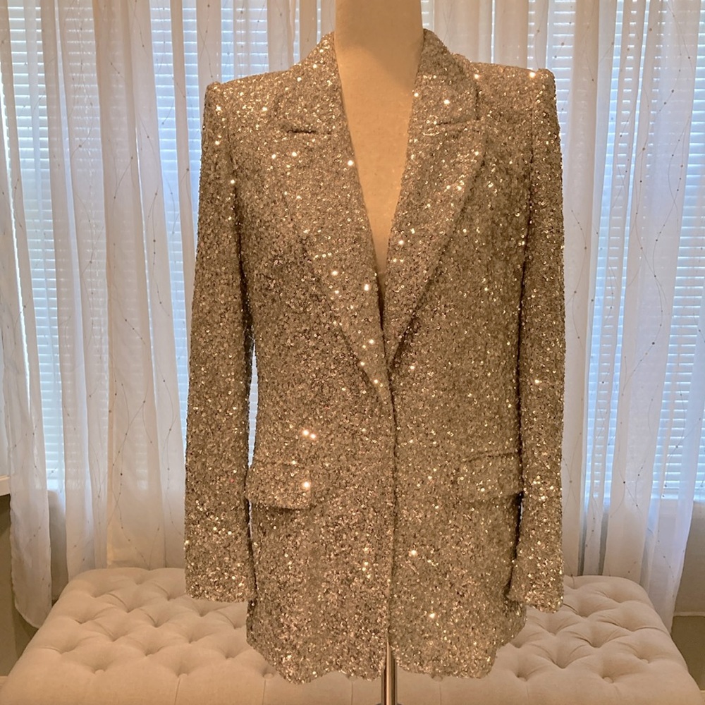 Express sequin blazer size S NWT Fully lined, two front pockets, shoulder pads
